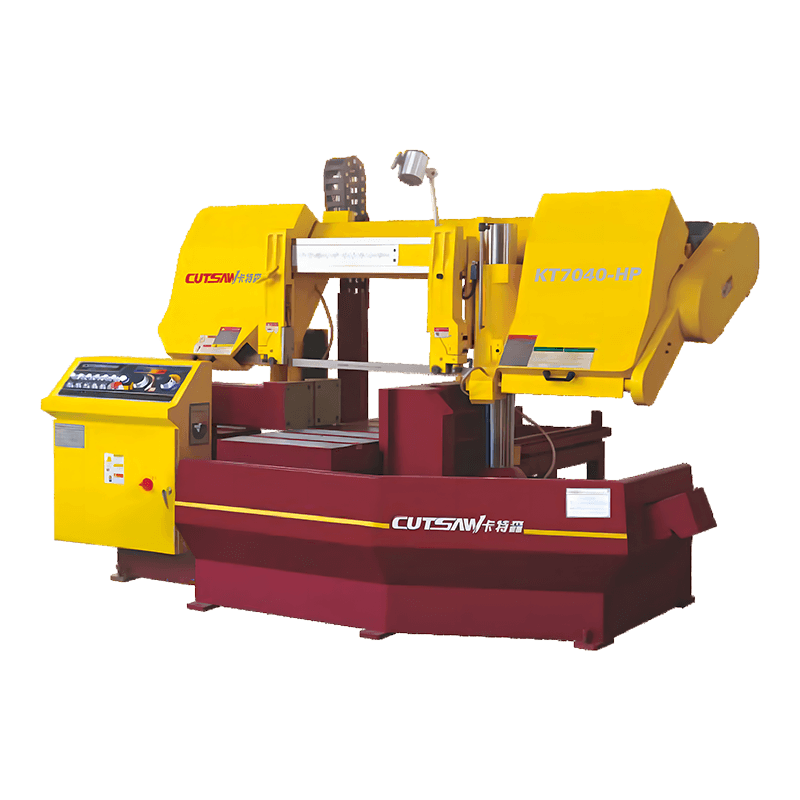 KT7040-HP CE Halbautomatische Metallbandsägemaschine mit hydraulischer Doppelsäule KT7040-HP CE Halbautomatische Metallbandsägemaschine mit hydraulischer Doppelsäule